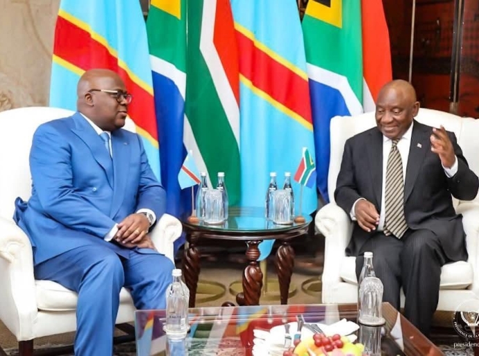 Renforcement de la coopération RDC-RSA : Félix Tshisekedi en visite de travail à Pretoria